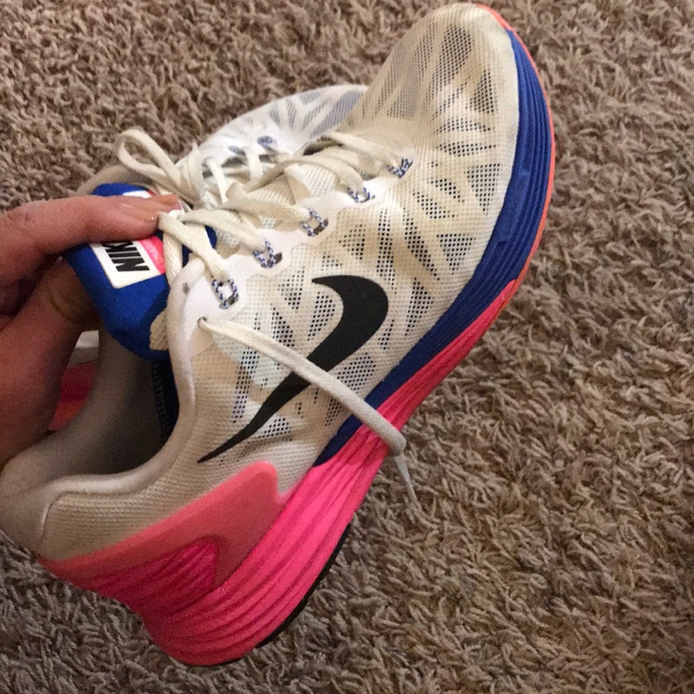 Colorful nike lunar running shoes